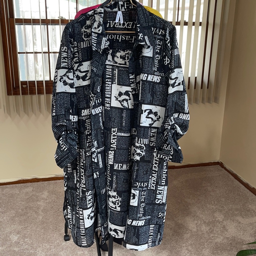 Printed dress shirt